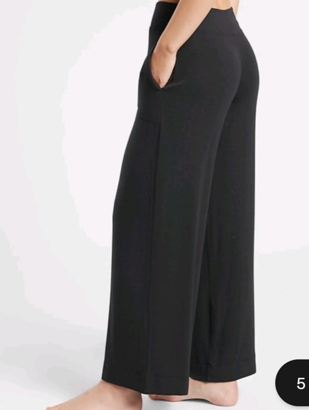 Athleta Well Rested Rib Sleep Wide Leg Pants Size L - Picture 2 of 11